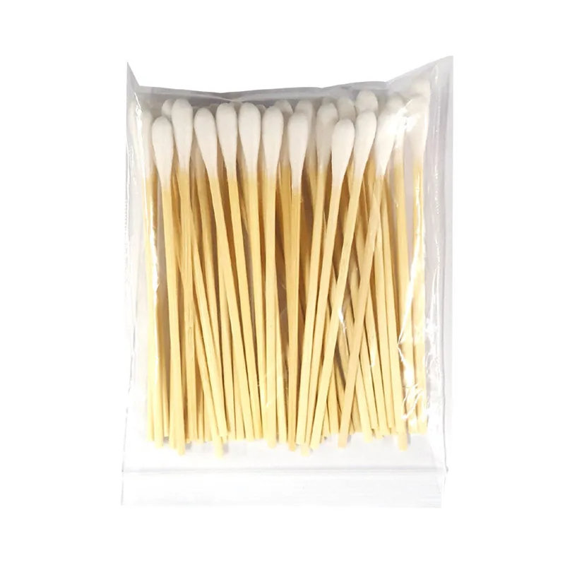 Деревянные бамбуковые палочки тонкие ватные Красивые для бровей тату макияжа глаз в крафт-коробке конверт