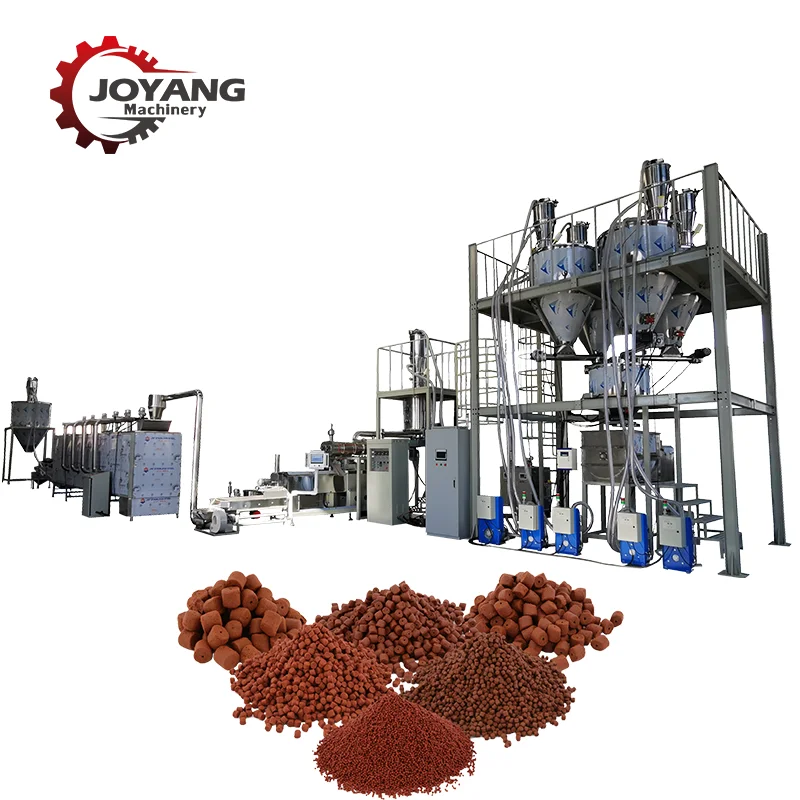 Automated Fish Feed Production Line Puffed Fish Feed Production Equipment Twin Screw Fish Feed Processing Line