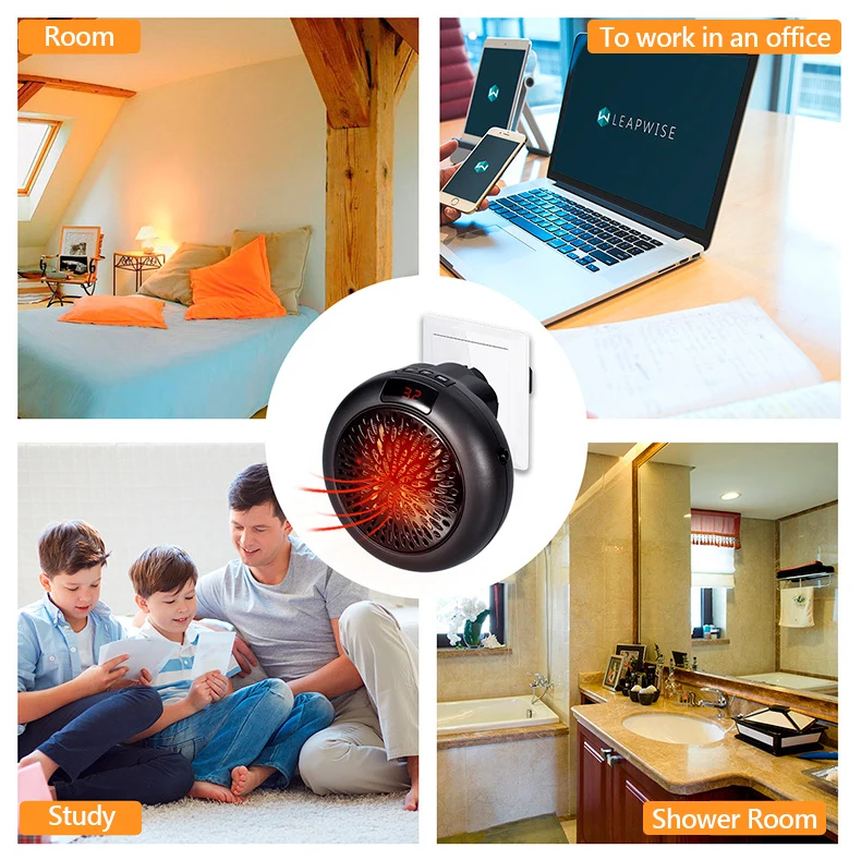 Portable PTC Heater Portable heating fan plug in electric space mini room electric heater