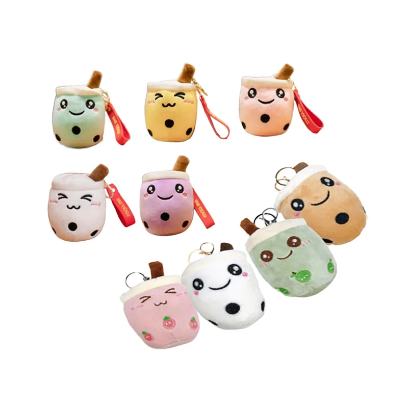 Gretel New Colors 10cm Stuffed Boba Plush Keychain Cute Soft Milk Tea Sweet Gift Bubble Key Plush Boba Keychain