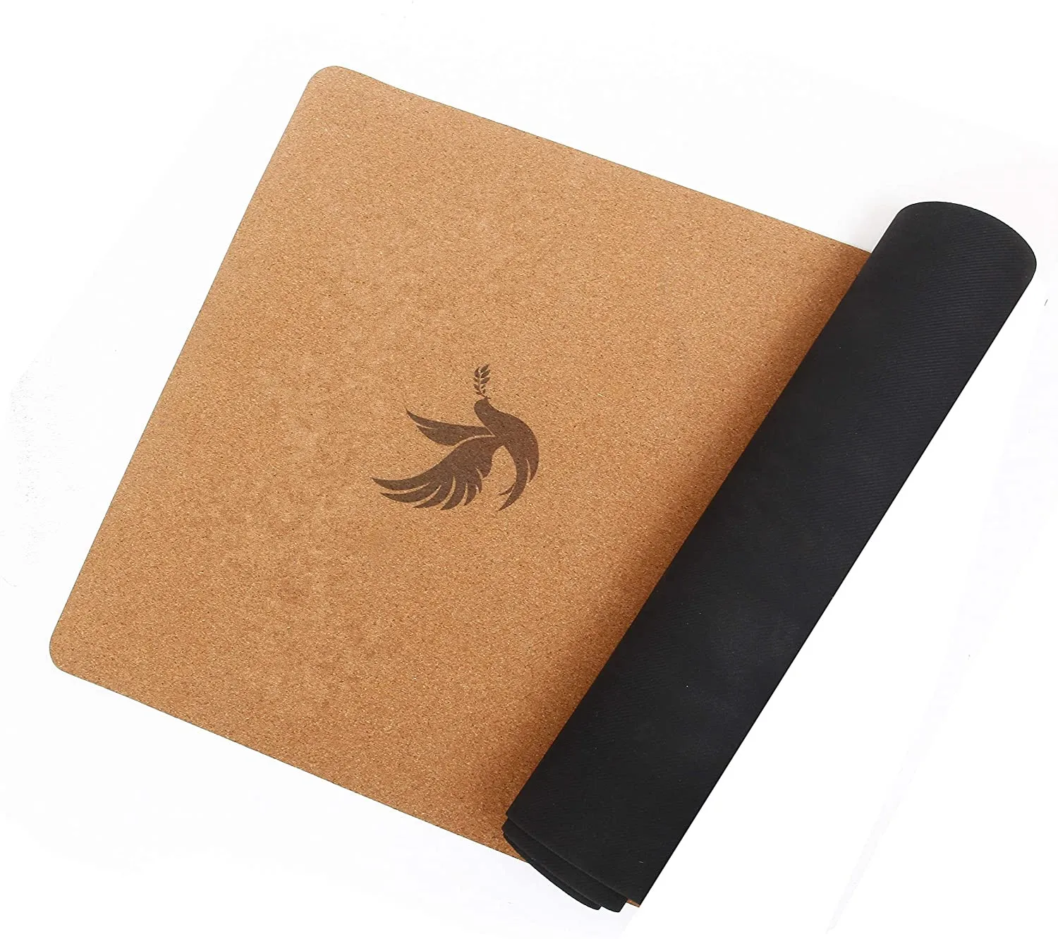
2021 New Products Custom Logo Thick Eco Friendly Cork NatNew design non-slip anti bacteria eco friendly cork yoga mat pu arrival 