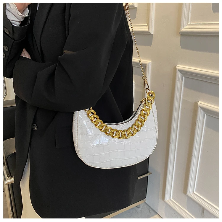 Low Price bolsos de mujer korean bolsa feminina sling bag leather purses Half Moon bags women handbags ladies luxury