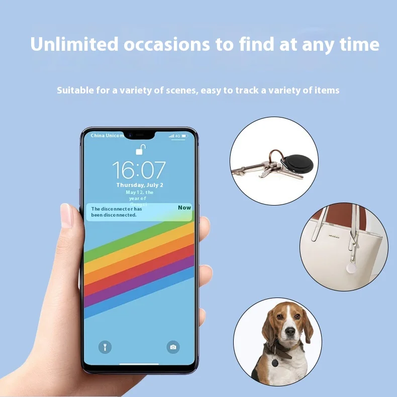 ios System Special Find My Wireless Bluetooth Anti-Lost Device Smart Search Airtag Fixed Slot GPS Tracker IP67 Waterproof Pets