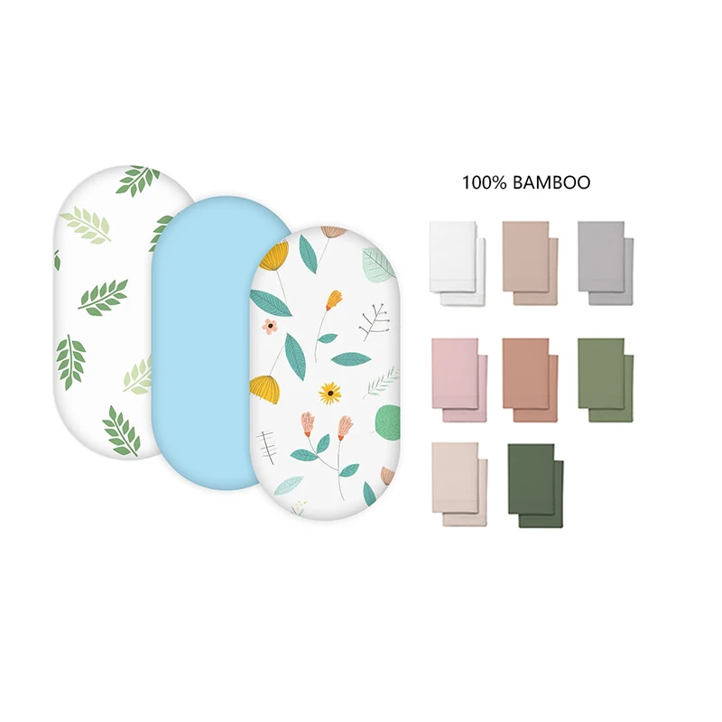 Home Textile 100% Bamboo Fabric Soft Bedsheet Flat Sheet Cover  baby crib bedding set baby bassinet sheet