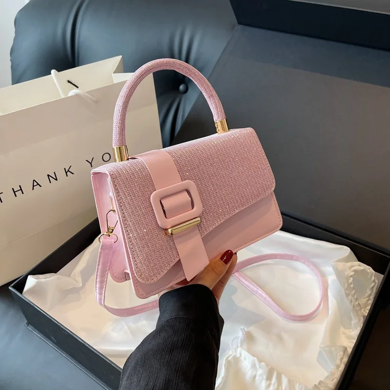 2023 Fashion Diamond Shoulder Bag Ladies Purse Rhinestone PU Leather Women Handbags