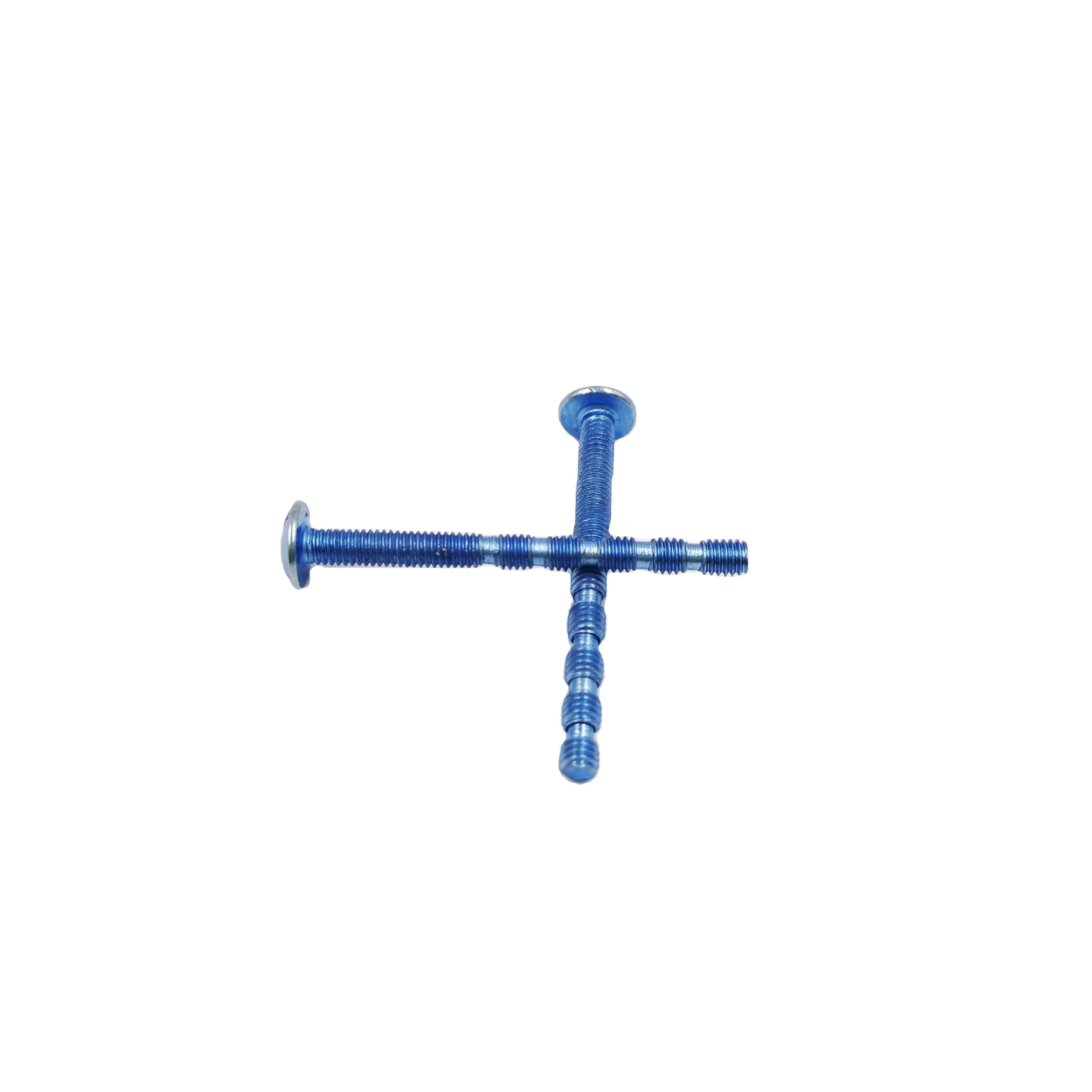 Bamboo shaped truss head iron and steel screws roofing bolts M3 M4 M5 connecting bamboo shaped screw for door handle