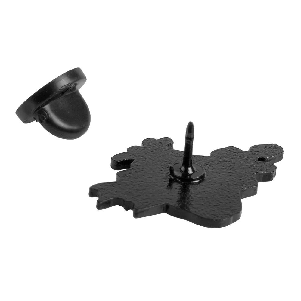 Wholesale Low MOQ Romantic Metal Badge Deep Brooch Pin Rose Heart Lapel Pin Soft Enamel Pin