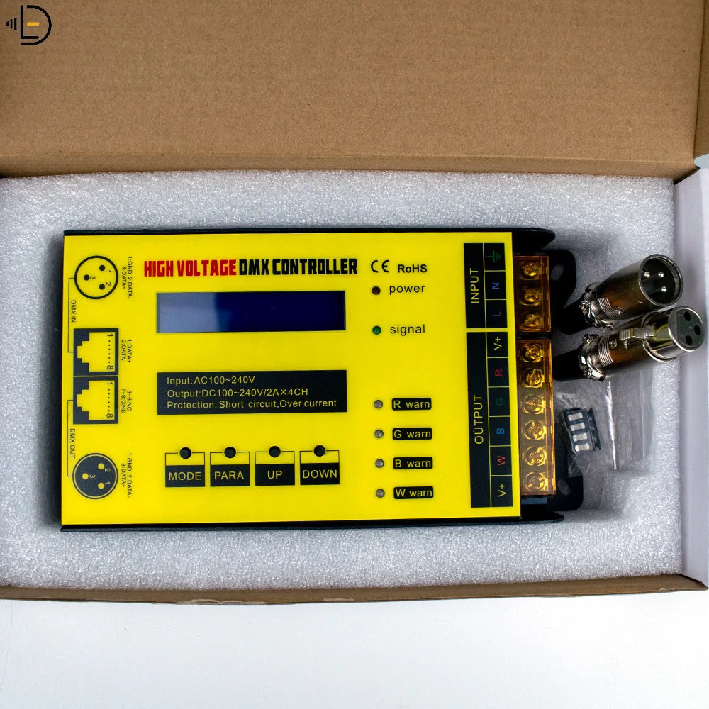 DMX300C высоковольтный ЖК-дисплей DMX контроллер с защитой от короткого замыкания