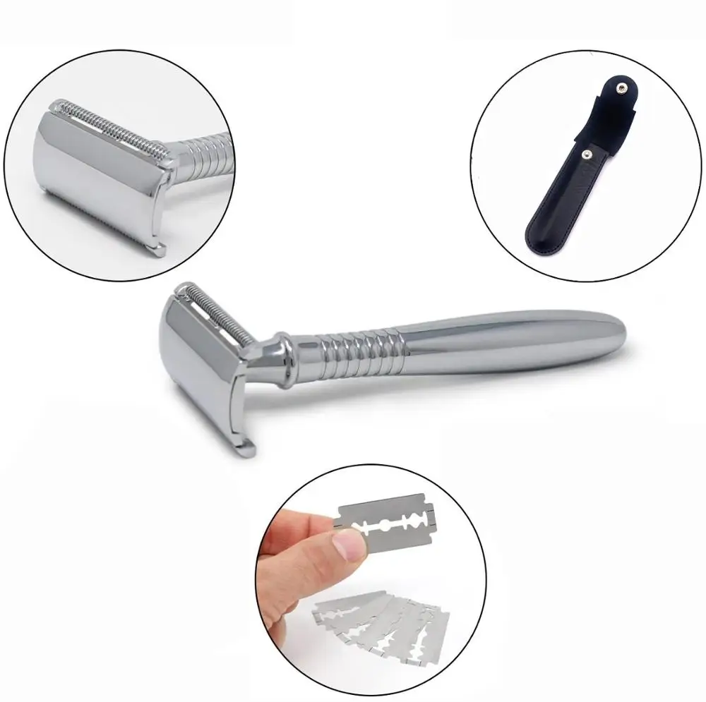 Face Private label White Double blade men shaving disposable razor shaving