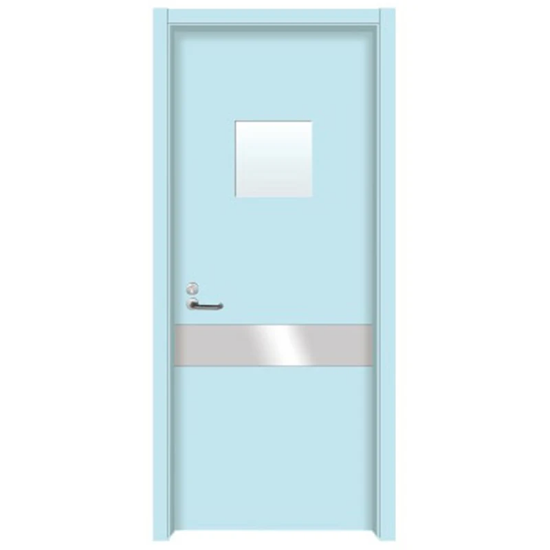 Hospital single swing airtight door manufacturer ward painted door with good sealing effect operating room single swing door