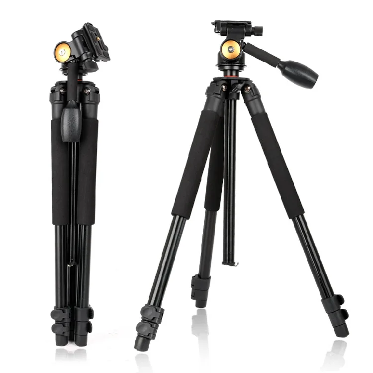 Портативный 8 кг нагрузки алюминиевый подъемный штатив 150 см Высота Q360 профессиональных цифровых зеркальных видеокамера штатив
