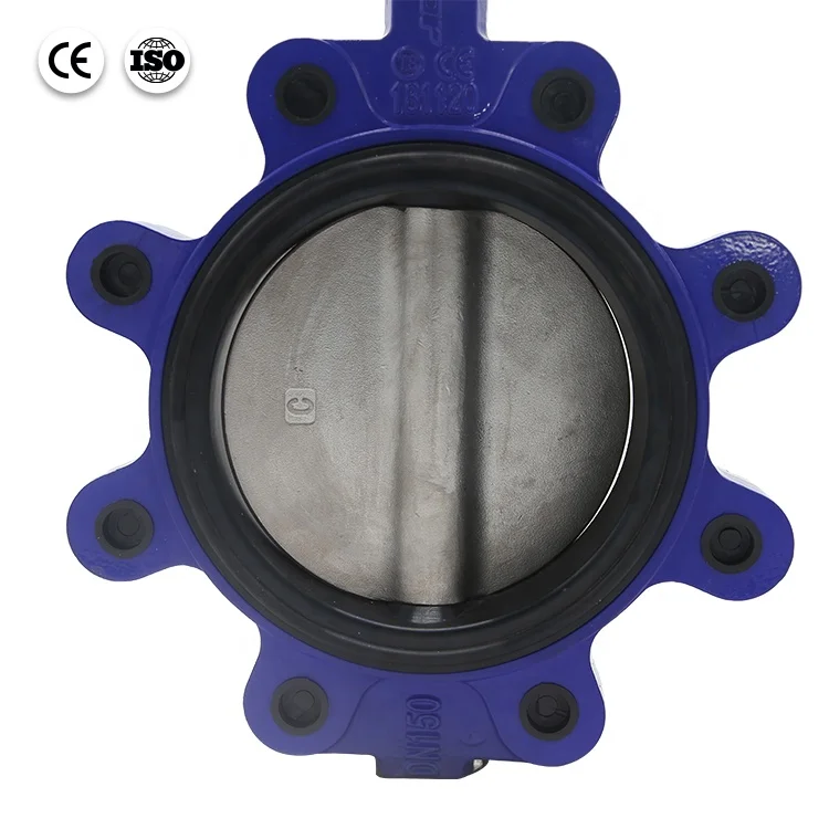 Bundor 4 inch ANSI ductile iron disc PN16 lever lug type butterfly valve