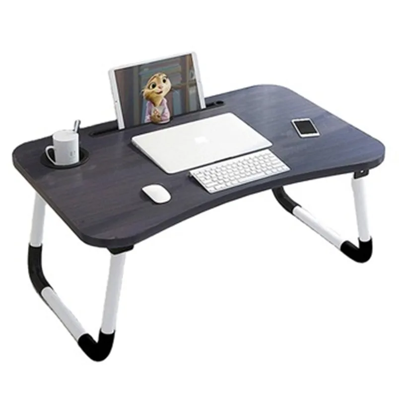 Стол компьютерный портативный складной, регулируемый, черный, 2022