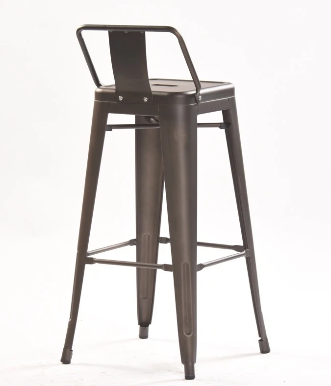 High bar stool wrought iron bar cafe metal stool
