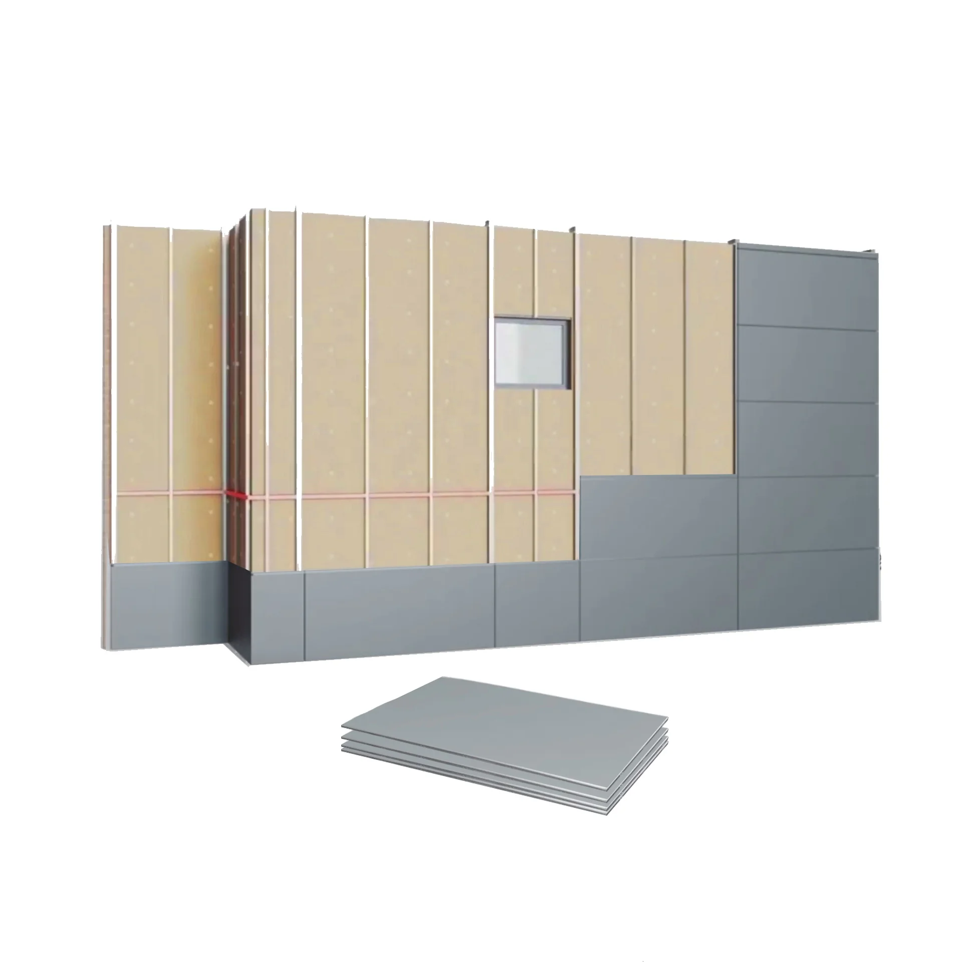 HENGLICAI Manufactory aluminum composite panel PVDF PE coating Aluminum Composite Panels Acm Sheet acm Panel For Construction