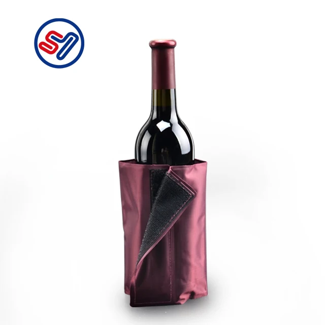 fashionable beer bottle liquid gel wine bottle sleeve cooler wine chilling sleeve bottle wine bag