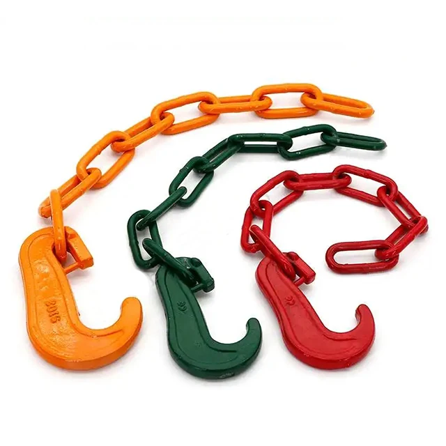 13mm Long Link Alloy Container Lashing Chain with Hook