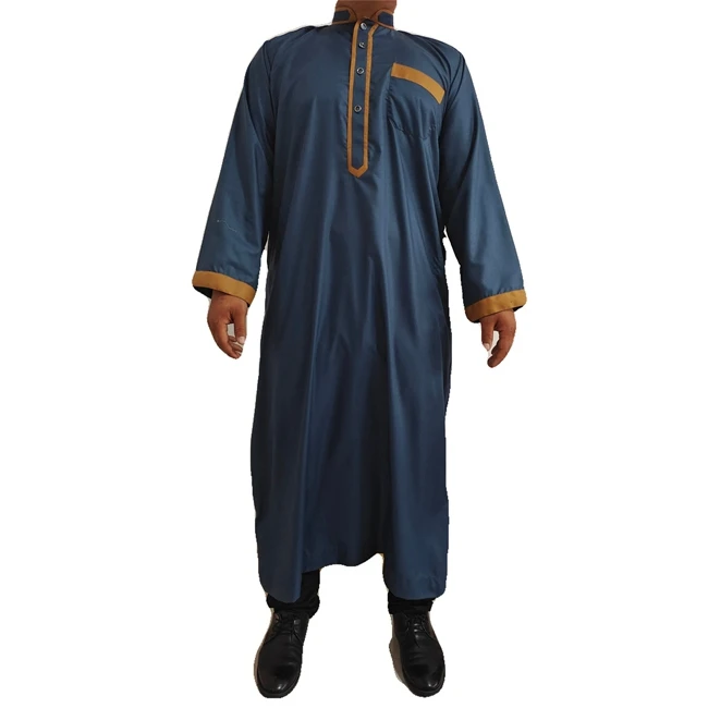 
2021 High Quality Muslim Dress Abaya Men Islamic Muslim Clothing 