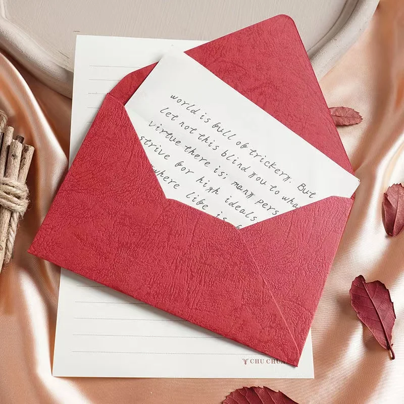 Texture Solid Color Invitation Envelopes For Wedding, Graduation, Baby Shower, Greeting Card Multi-size To Choose