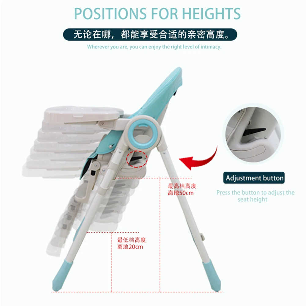 
High Chair Baby Feeding, Folding Dining Baby Chairs 