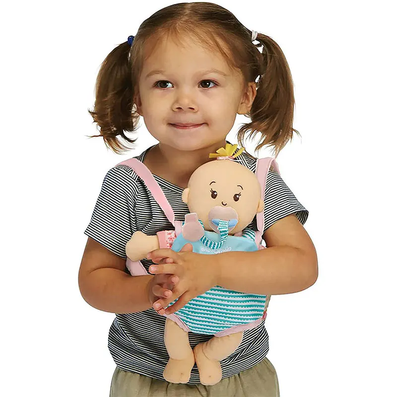 Amazon hot sell newborn girl hug smooth funny toy baby soft plush cute doll with pacifier