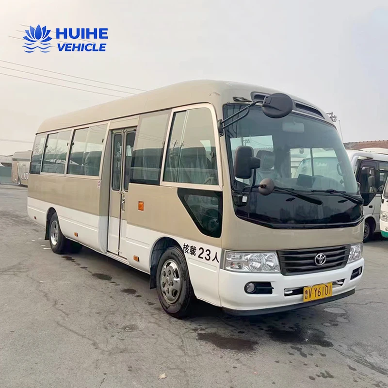 Coaster bus 6 cylinders good quality used coaches 29 seaters second hand buses  with cheap price in good condition