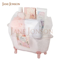 Sponge Salt Shower Gift Tub Shape Luxury Lotion Spa Body Wash Care Bath Set