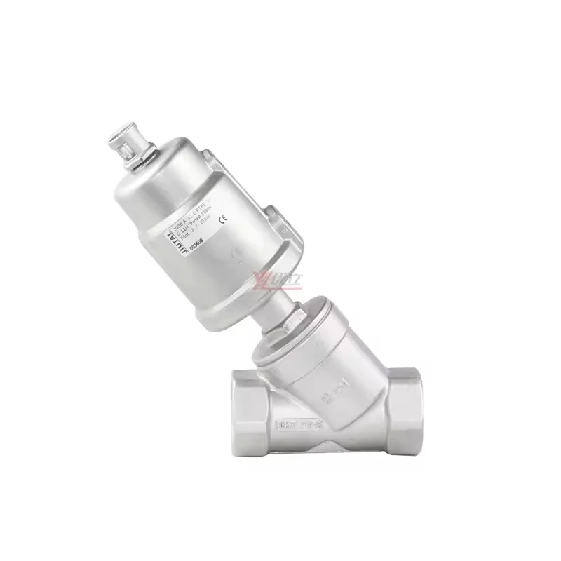 1.6mpa 304 316 BSP NPT RC C type pneumatic angle seat valve y-type check valve angle seat check valve