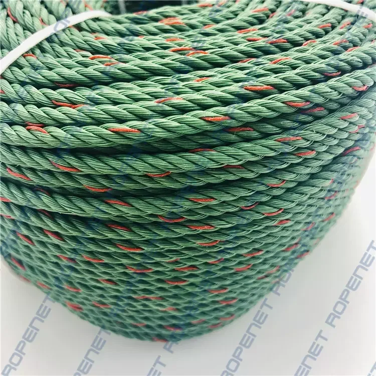 3 Strand Fiber polypropylene Braided Twisted Rope For Marine Superior Strength pp Mooring Rope