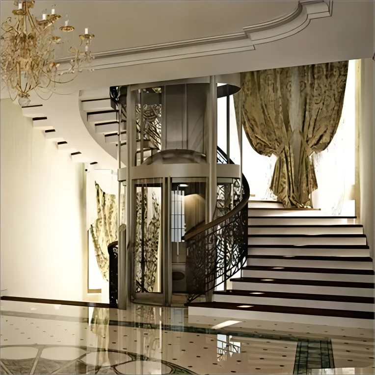 CE Approved 4 Floors 5 Floors Home Elevator Hydraulic Residential Villa Lift for Homes