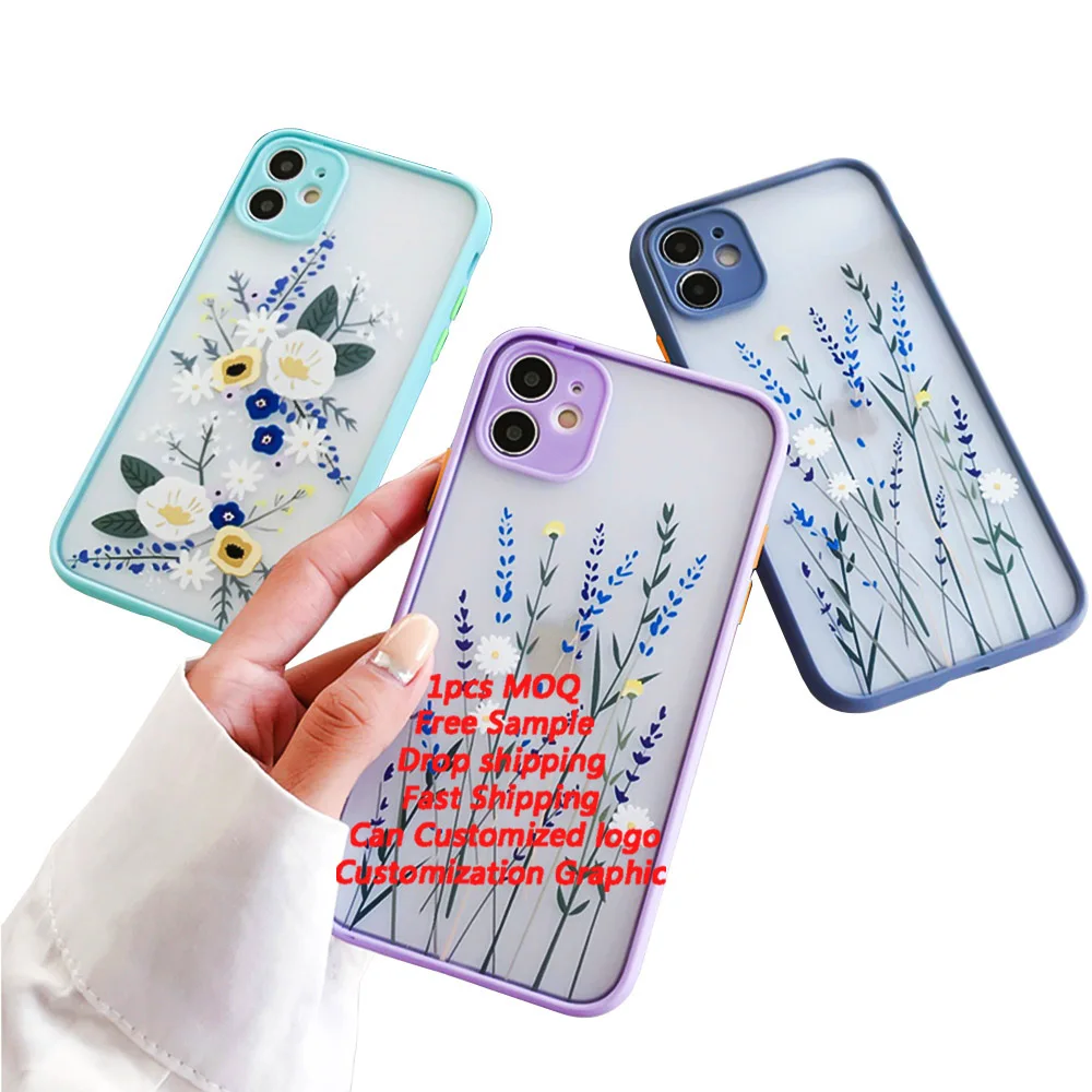 High quality lavender rose flower phone Case For iPhone 13 pro MAX