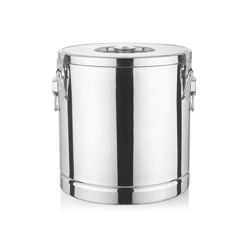 Stainless steel insulation double wall stock pot vacuum water juice container large insulation barrel