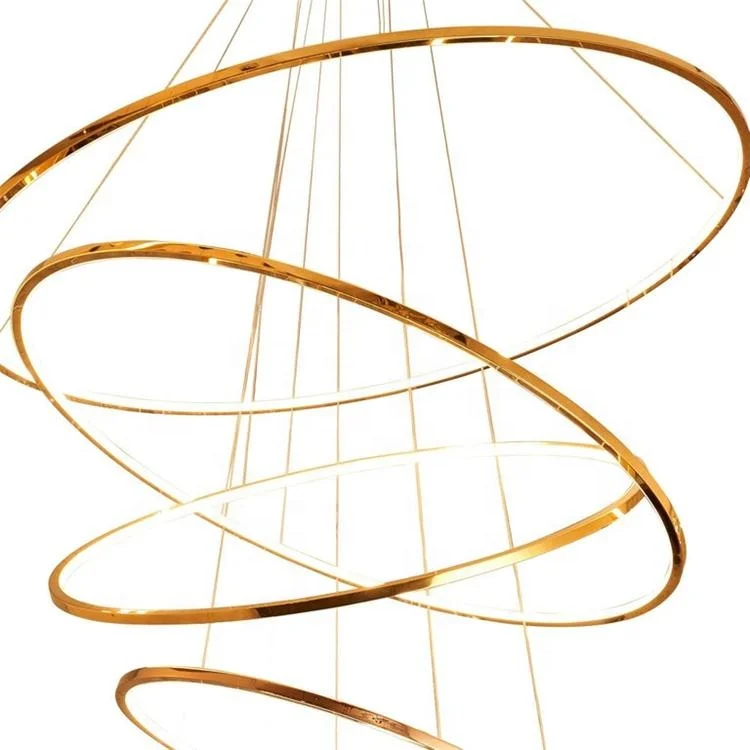 ETL cETL Approved Art Lighting Chrome Stainless Steel Pendant Contemporary Led Lights Home Chandelier Modern for Decorations