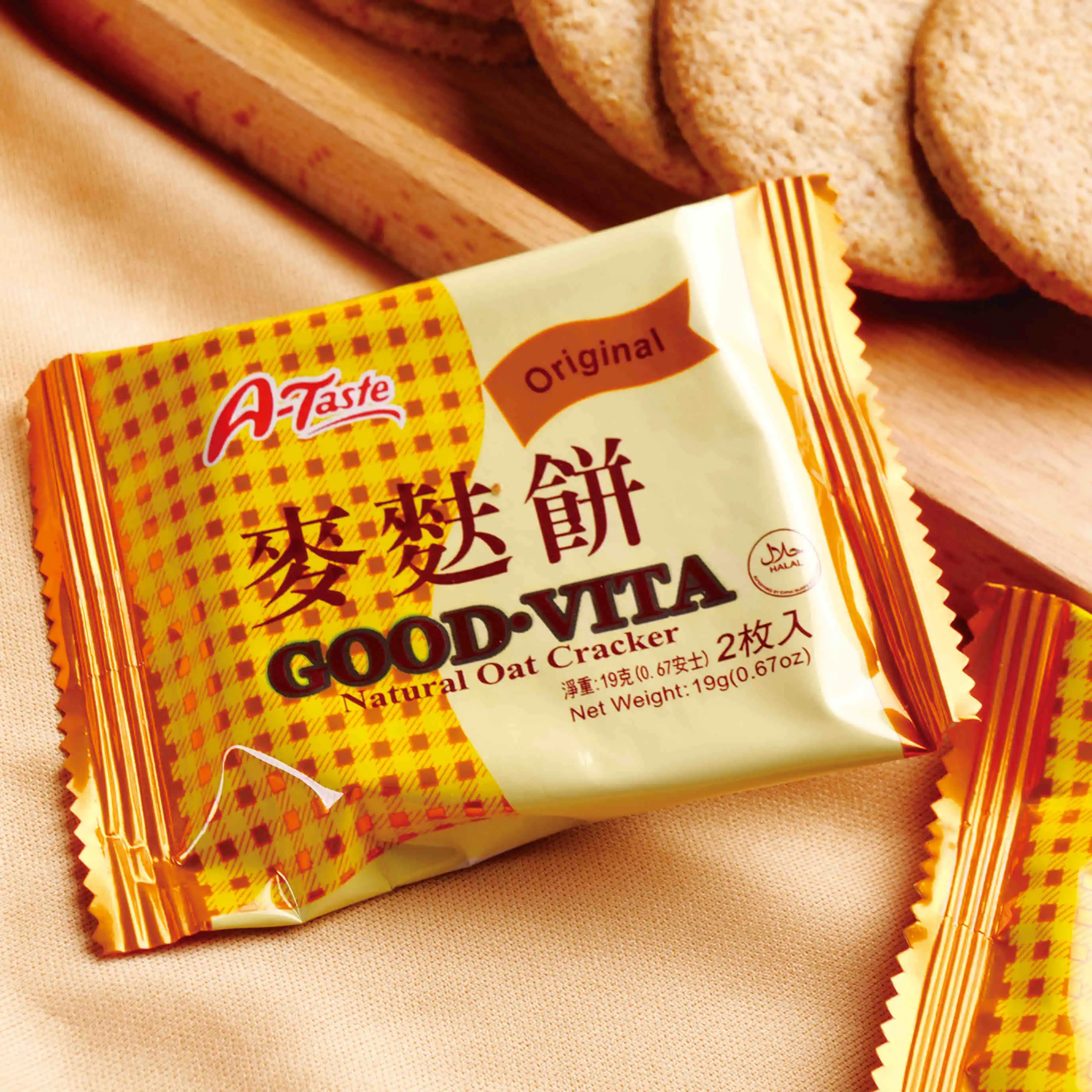 Natural Oat Cracker Customized Packaging Buckwheat Cracker Natural Puffed  Wheat Thins Crackers for Breakfast