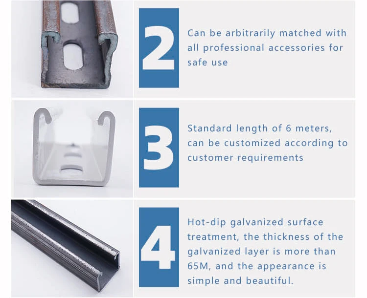 c channel sizes metric slotted support channel ss316l unistrut channel 41mm41mm 41x41x25 mm