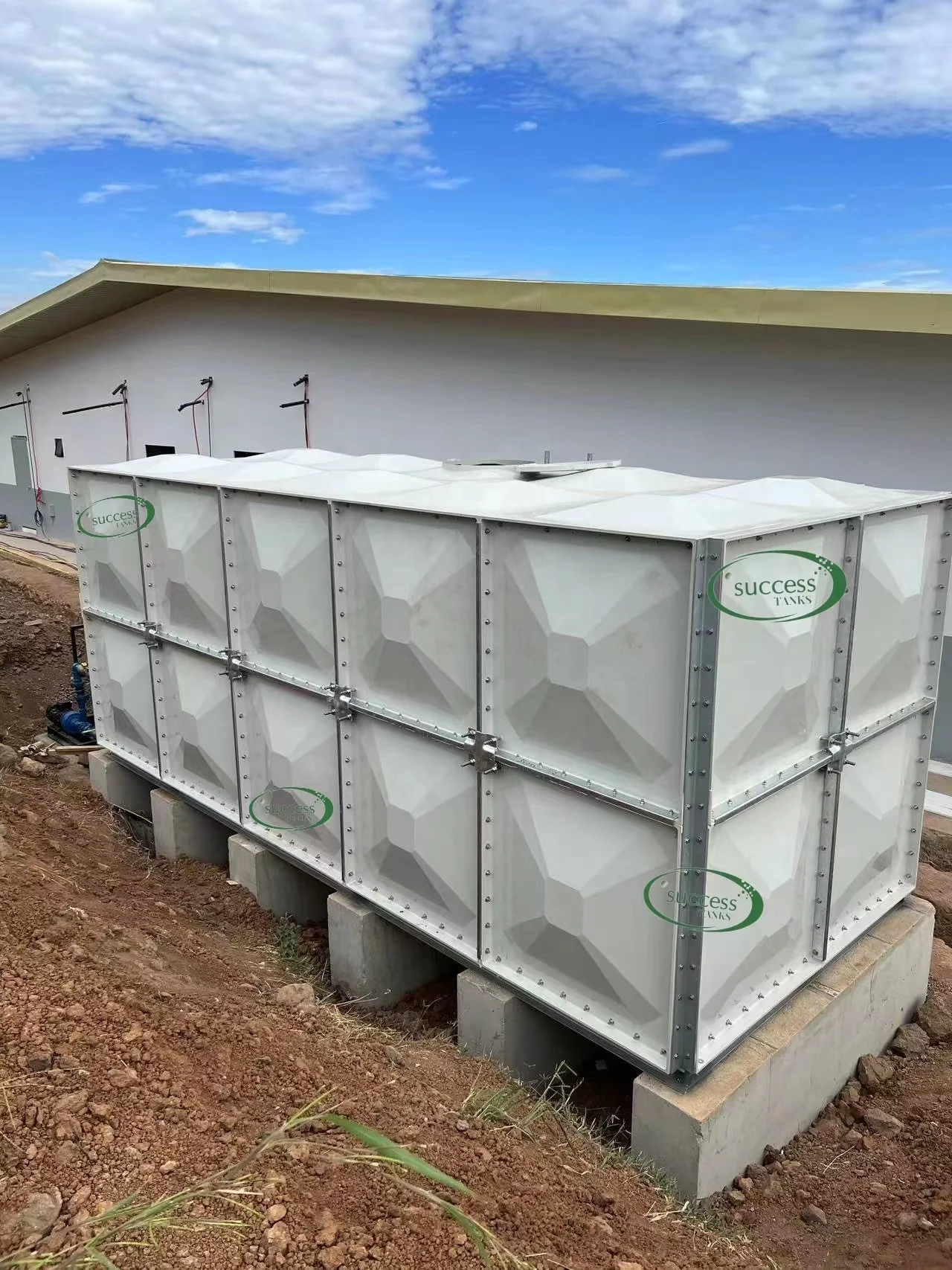 Fiberglass SMC Water Storage Tanks China Reinforced Polymer FRP SMC Water Tank Panel FRP/GRP Sectional Water Tank