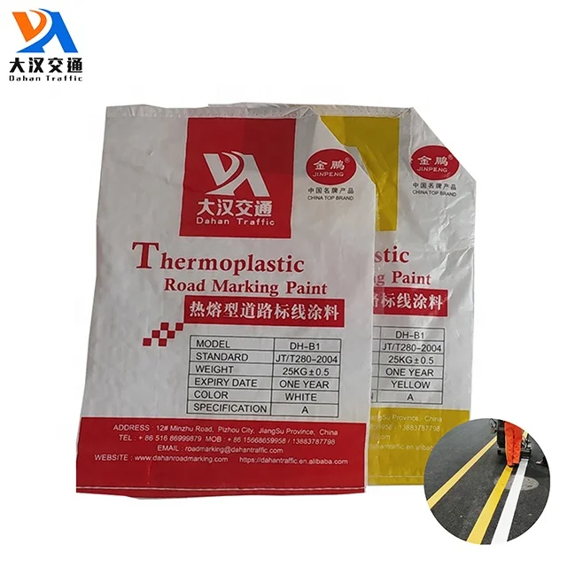 China Supplier Reflective Thermoplastic Glow In The Dark Reflective Color Road Paint For Road Marking Paint