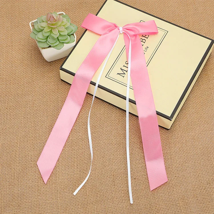 Ribbon Flower Wedding Car Decoration Mirror Door two color mixed ribbon
