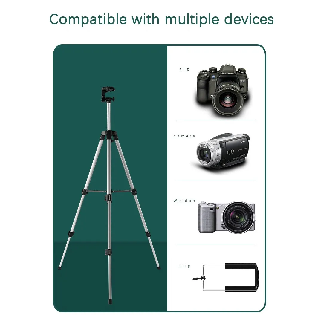 Factory price 330A mini portable flexible tripod 3 sections adjustable height tripod mobile phone camera universal tripod