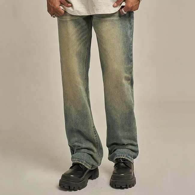 High street jeans pant men stock new arrival pants men jeans dropship