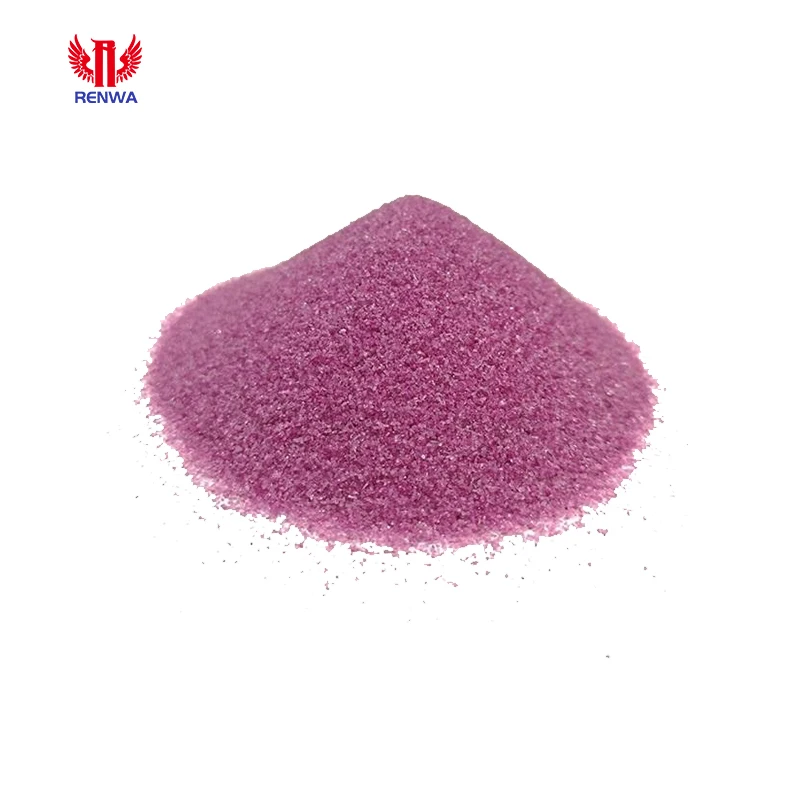 Sandblasting Abrasive High AL2O3 Pink Corundum Oxide Efficient And Reusable Aluminum