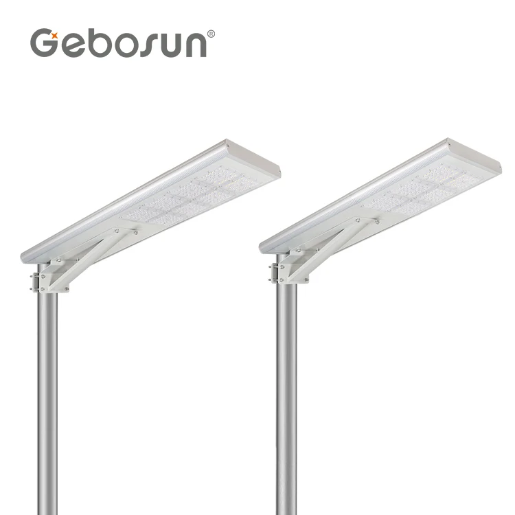 GEBOSUN ip65 Waterproof Hight Lumen New Design 60 watt Led Solar Street Light Integrated Solar Street Lights 150 watts 200w 300w