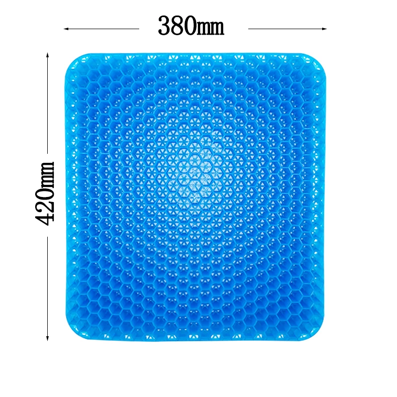 Wholesale Comfort Soft Square Honeycomb Egg Gel Seat Cushion Gel Sitter for Office Chair Car Seat