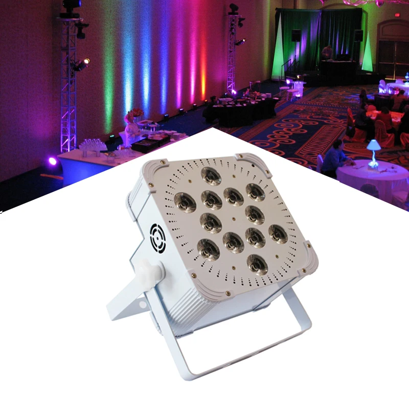 4Pcs X 1 Carton 12X18W Battery Led Par Light Dmx Wireless Remote 6in1 Wedding Party Stage Light Effect