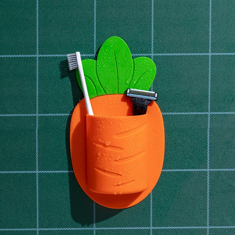 Silicone Wallmount Storage Shelf Entryway bathroom Hanging Wall Mount Organizer Rack Hook Storage Holder For Wall