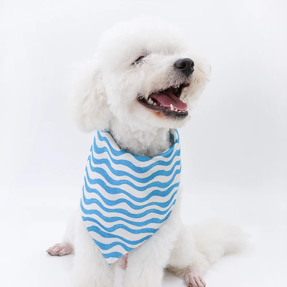 Dog Bandana and Scrunchie set polyester printed customized scarf dog bandana and headband dog bandana and scrunchie