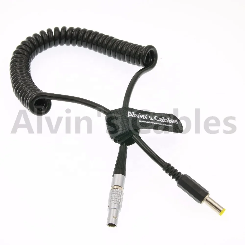 2 Pin Male to DC Coiled Twist Power Cable for Teradek