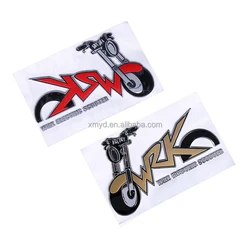 Supply PVC Plastic Logo Labels 3D Soft Chrome Weld Sticker With Sponge Tape