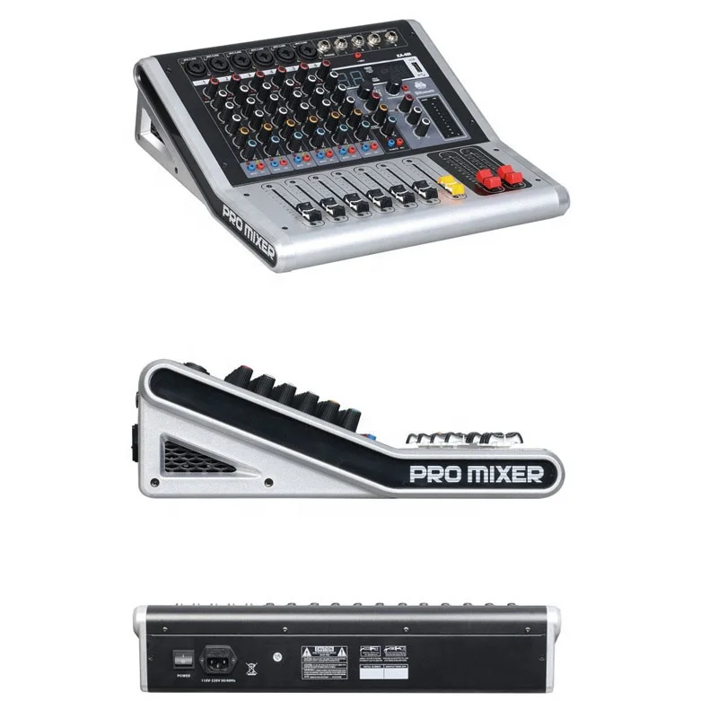 KA-60i Audio Mixer Console 4/6/8/12 Channel Sound Mixer with 16 DSP Effects