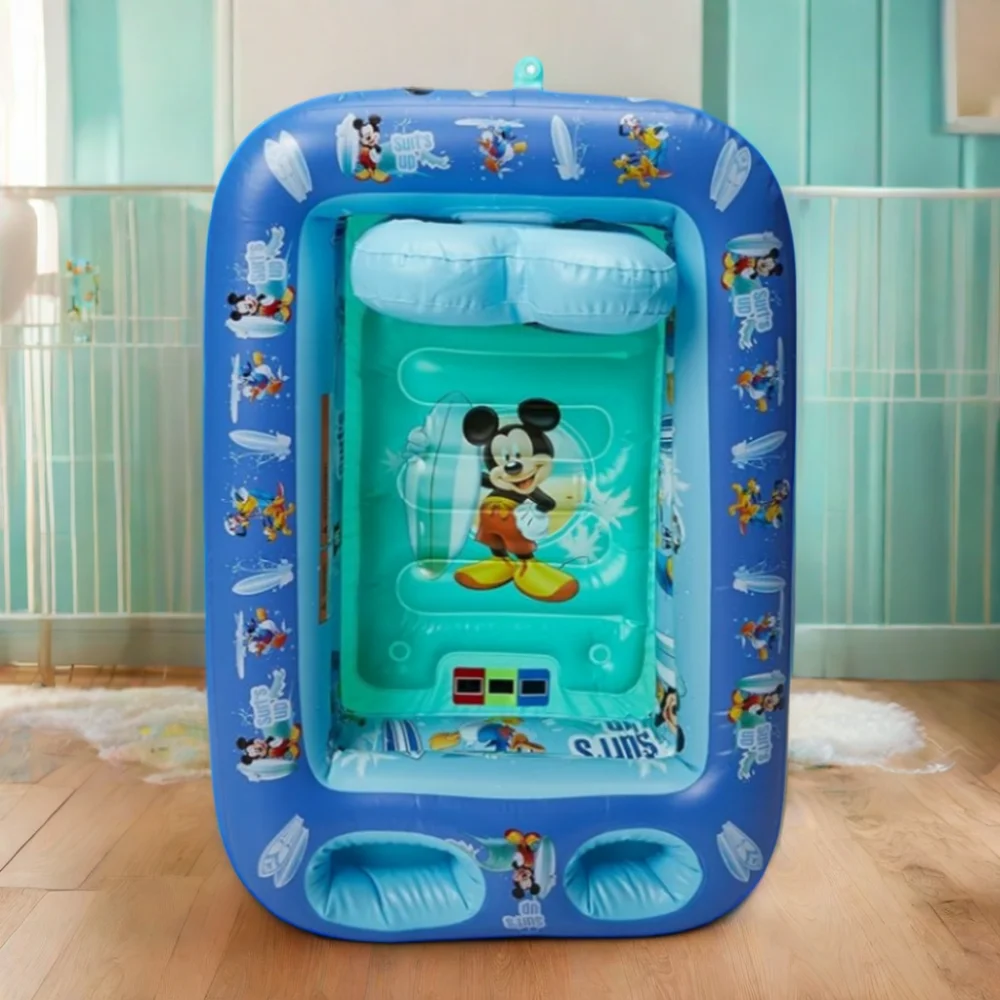 2024 Convenient Storage Inflatable Baby Bath Cute Padded Bathtub Environmentally Friendly Indoor Bath Products
